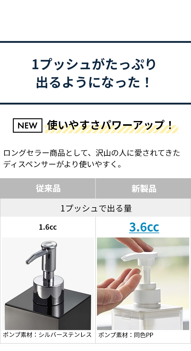 MIST (ミスト) たっぷり洗剤が出るディスペンサー 3本セット
