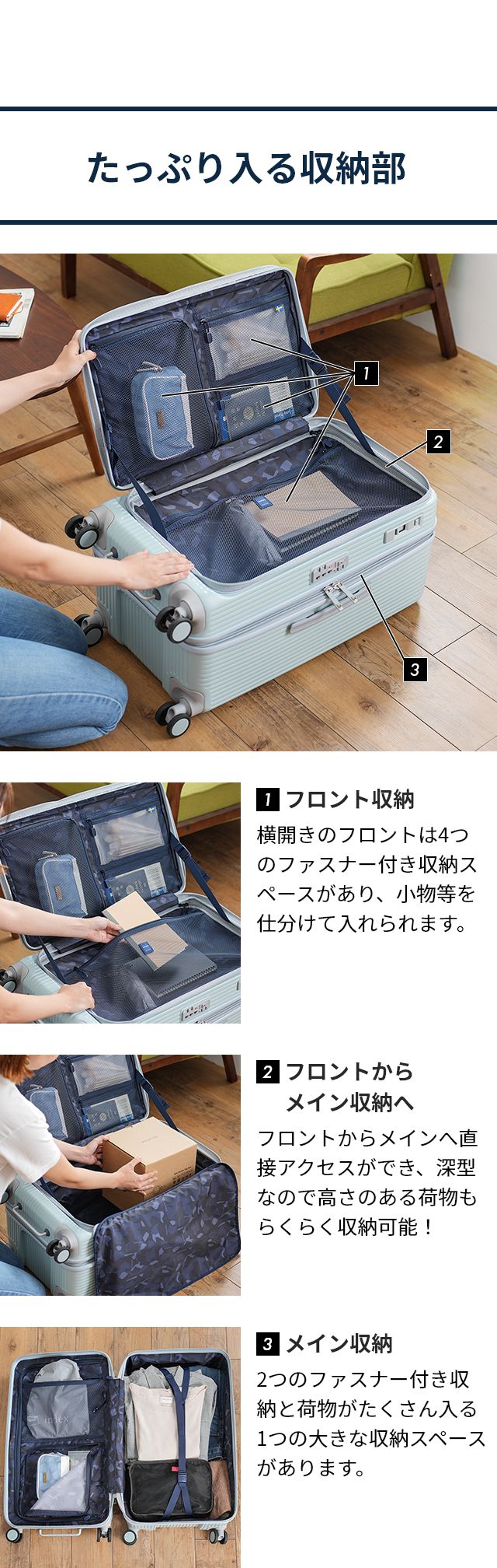 innovator(イノベーター) ハードジップキャリー 75L INV650DOR