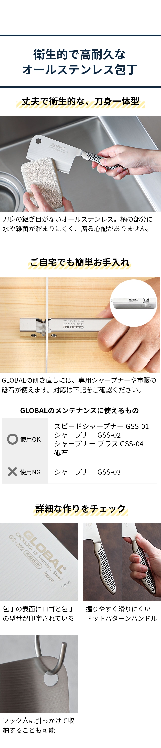 GLOBAL (グローバル) ミニチョッパー 10cm GS-202