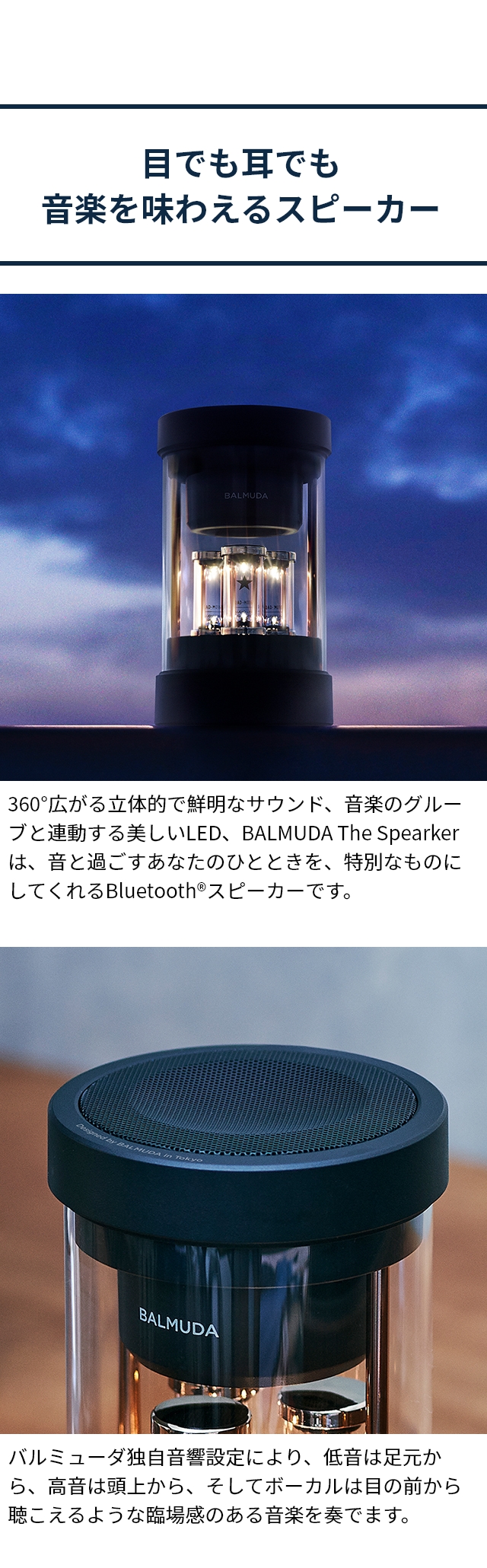 BALMUDA(バルミューダ) The Speaker ザ スピーカー M01A