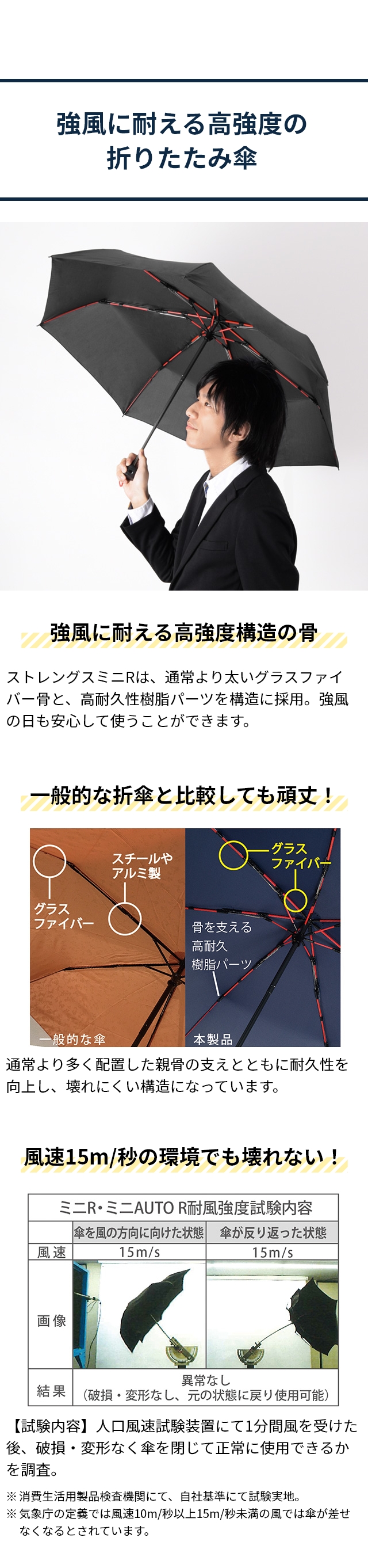 mabu（マブ）高強度折りたたみ傘 ストレングスミニR SMV-4179