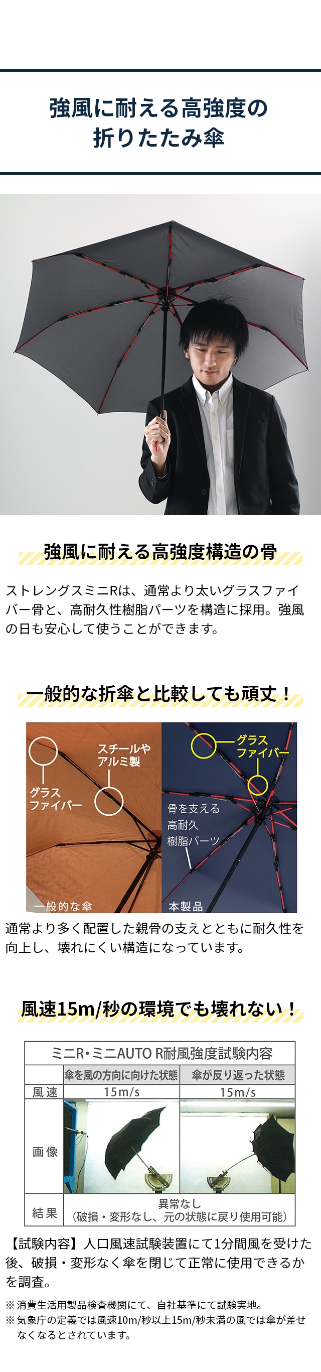 mabu（マブ）高強度折りたたみ傘 ストレングスミニR SMV-4179