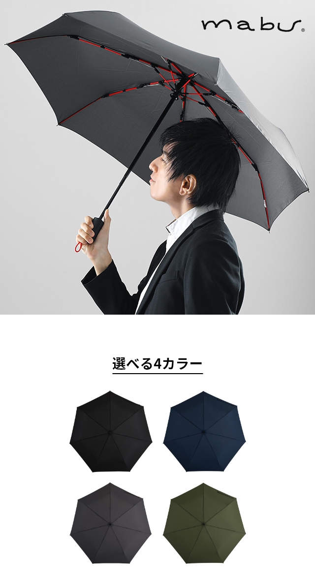 mabu（マブ）高強度折りたたみ傘 ストレングスミニR SMV-4179