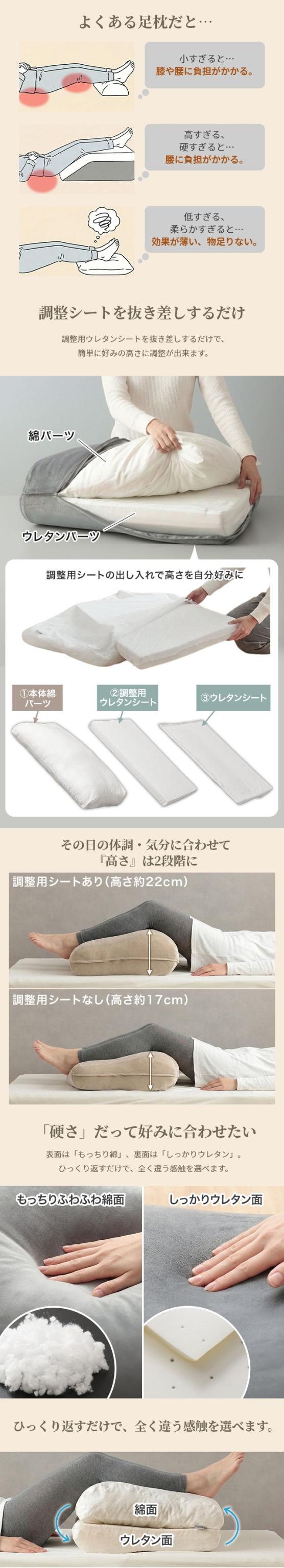 mofua （モフア） 選べるフィット感　じぶん寄り添い足枕