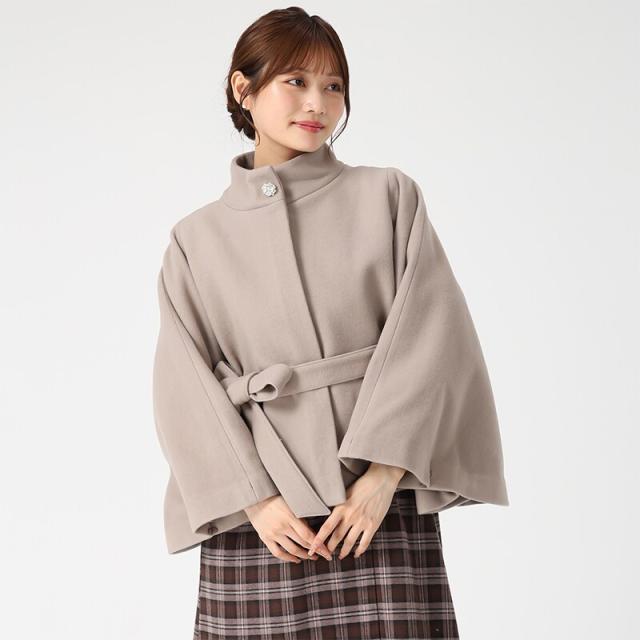 ミッシュマッシュ（MISCH MASCH）/ ブローチ付きポンチョコートの通販