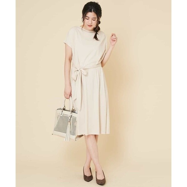 当店人気 送料無料 オフオン 洗濯機で洗える ｗｅｂ限定カラー サッシュベルト付カットソーフレアワンピース 再値下げ Airportandgo Com