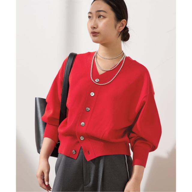 ジャーナルスタンダード レサージュ（journal standard L’essage）/WOOLプレーティング2WAYカーディガン ジャーナルスタンダード レサージュ（journal standard L'essage