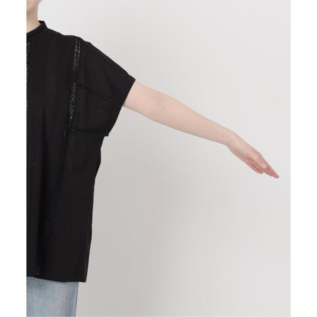 スピックアンドスパン　ケミカルケースブラウス　ブラック スピックアンドスパン ケミカルケースブラウス ブラック