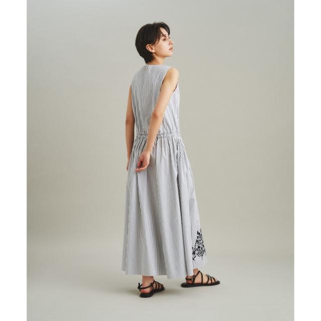 大得価，限定SALE グレースコンチネンタル/ストライプ刺繍ロングワンピース