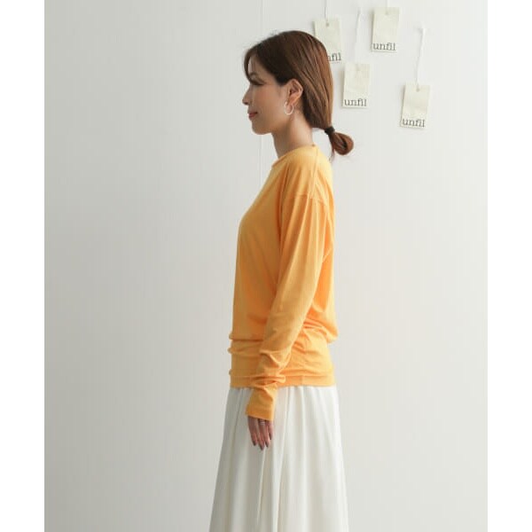 URBAN RESEARCH DOORS / アーバンリサーチ ドアーズ 『別注』unfil×DOORS　high twist cotton L/S t-shirts 別注』unfil×DOORS high twist cotton L/S t-shirts[WHSP-UW119
