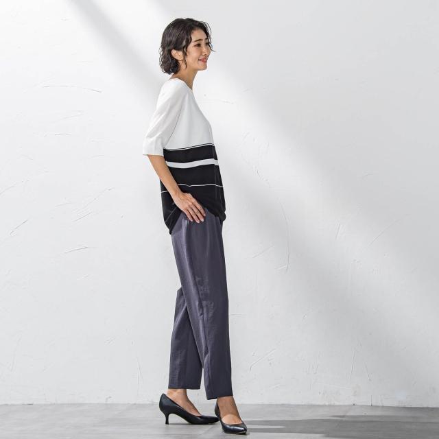 ラエフ（la．f．．．）/【大きいサイズ】キレリテーパードパンツ≪洗濯