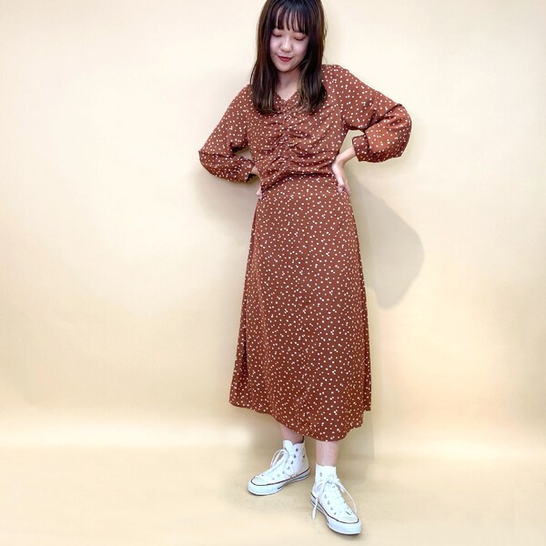 クーポン発行 フレディ グロスター レディース Fredy Gloster 小花プリントフロントシャーリングワンピース クリアランスバーゲン Centrodeladultomayor Com Uy