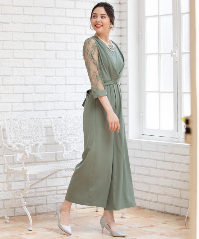 ドレスプラス（DRESS+）/パーティー 結婚式 ジャンプスーツ パンツドレス レース袖 2wayの通販はau PAY マーケット - Brand  Square by OIOI （ブランドスクエアbyマルイ） | au PAY マーケット－通販サイト
