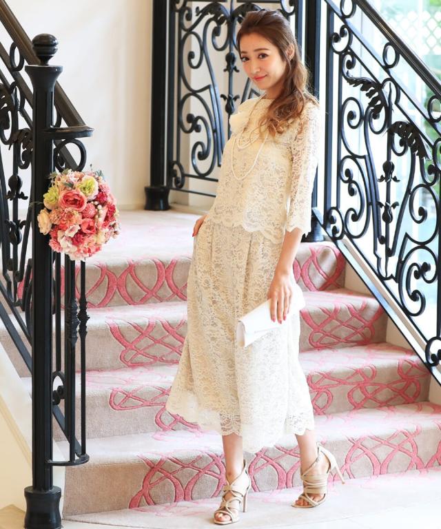 リブルーム（Rebloom）/上品総レースセットアップパンツドレスの通販は