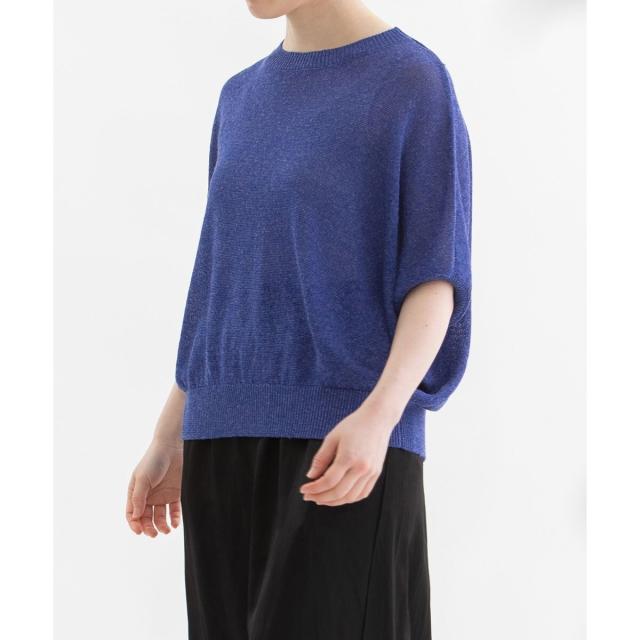 ノップドゥノッド（nop de nod）/Pommeリネンレーヨン5分袖ニットの