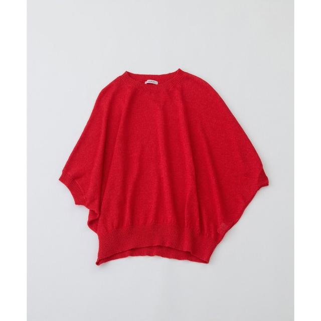 ノップドゥノッド（nop de nod）/Pommeリネンレーヨン5分袖ニット ノップドゥノッド（nop de nod）/Pommeリネンレーヨン5分袖ニットの