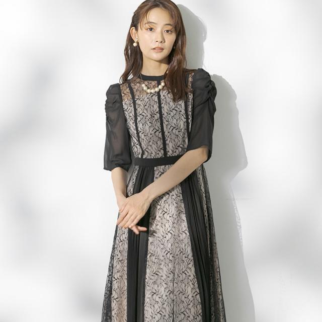 フォルムフォルマ（form forma）/レースプリーツドレス/結婚式