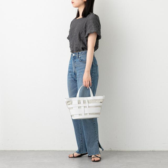 ラシット（russet）/ランダムメッシュレザー2WAYミニトート