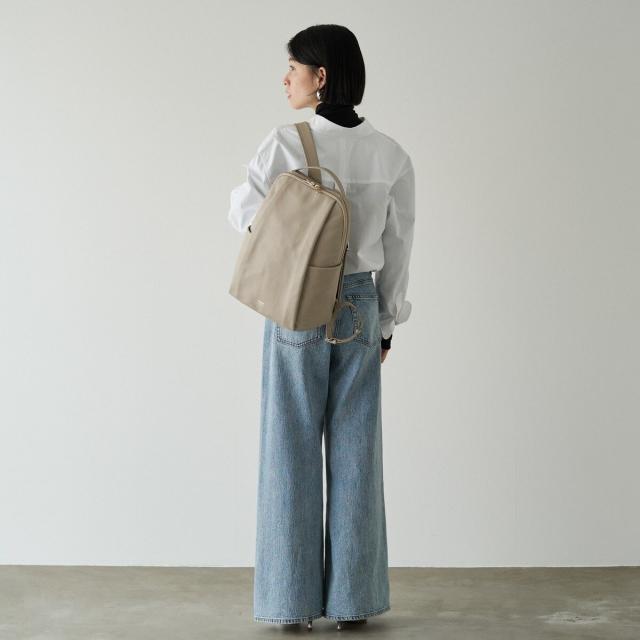 ラシット（russet）/＜背面メッシュ仕様＞レザーリュックサック(CE