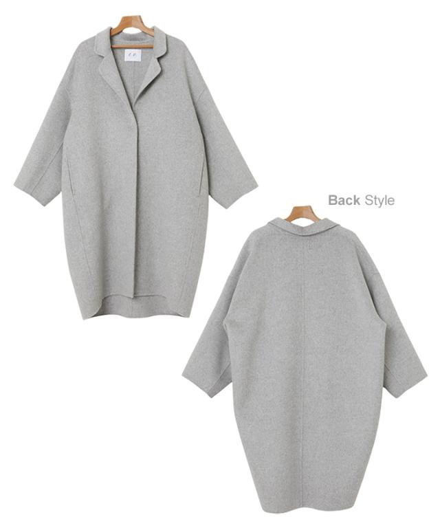 エバーネイビー（evernavy）/リバー ロング コクーン コート evernavy