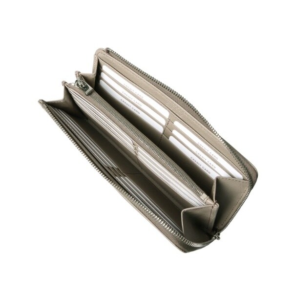 未使用 HIROFU プラティカ 長財布 L字ファスナー 本革 63800円茶