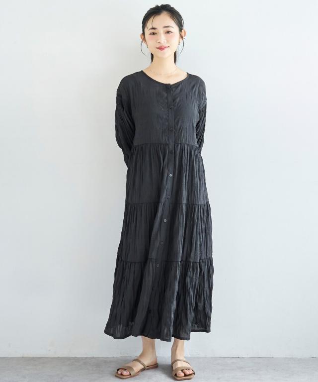 ミル（mil）/3way ティアード ワンピース / ワッシャー加工 【mil