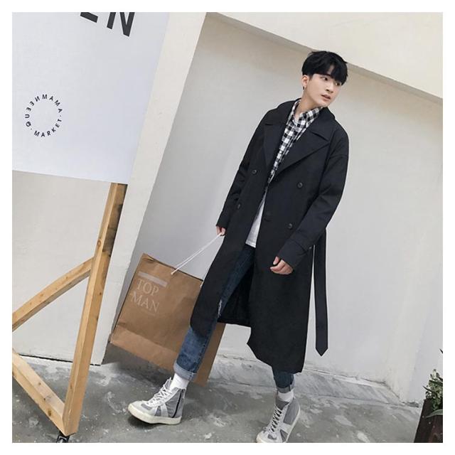 ロングトレンチコート スプリングコート ロングコート アウター