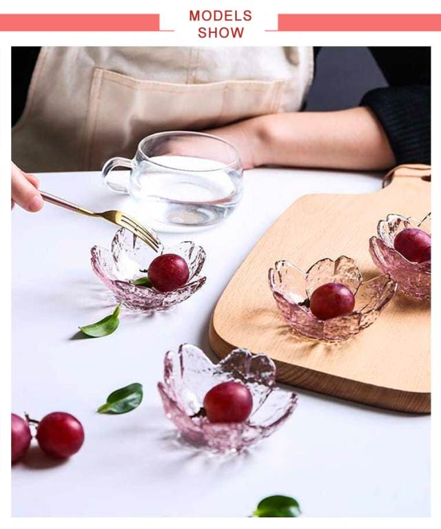 桜 ガラス小鉢 4枚セット サクラ ピンク お皿 小皿 セット 豆皿 食器