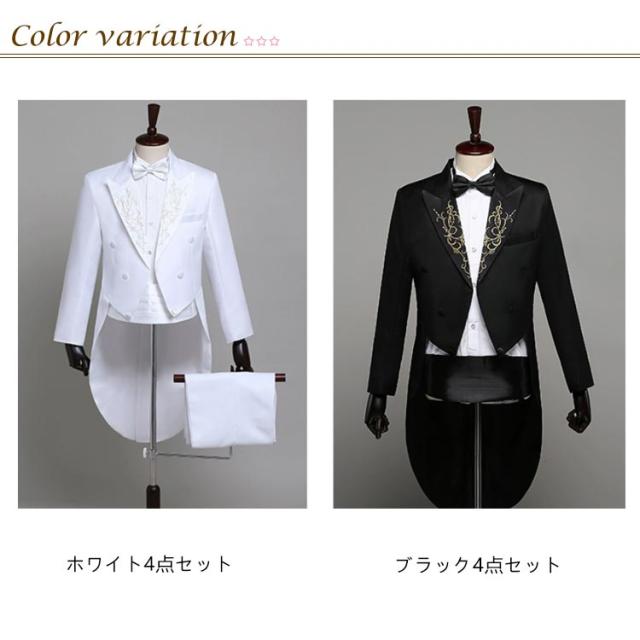 タキシード スーツ　4点セット　前撮り 楽天市場】【10%OFF→18000円！】タキシード 4点セット メンズ