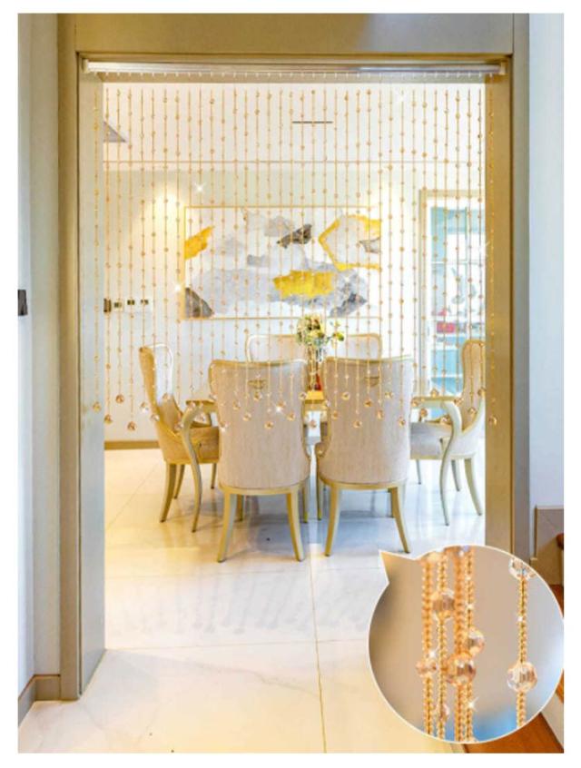 窓 ビーズカーテン きらきら のれん 150cm/180cm パーティー ビーズ