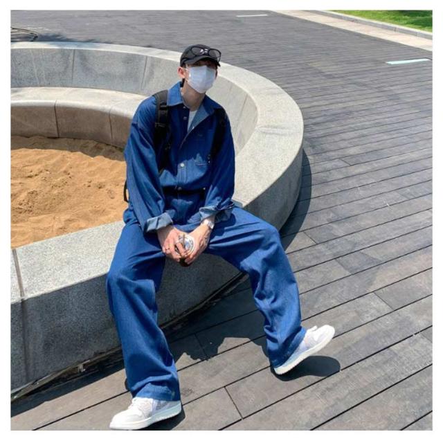 ヴィンテージ サロペット ツナギ デニム 整備 メンズ オールインワン