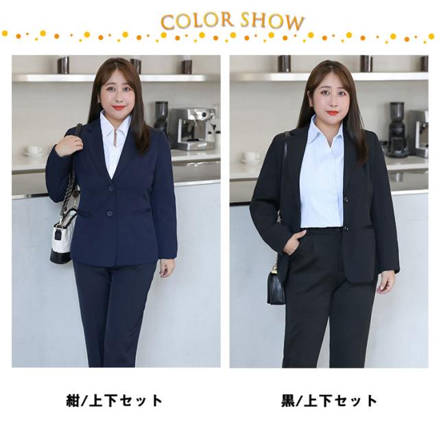 パンツスーツ ダブルボタン セットアップ ビジネススーツ