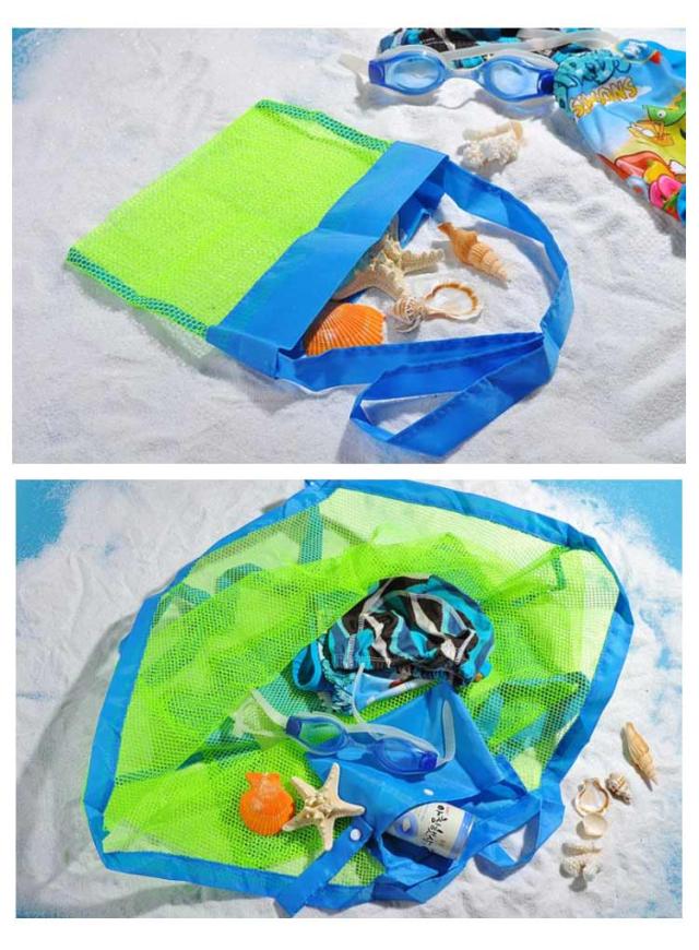 収納バッグ バッグ おもちゃ メッシュ 砂遊び 収納袋 メッシュ