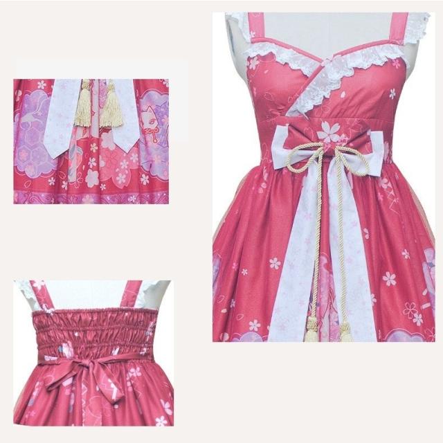 ロリータドレス コスプレ衣装 2点セット キャミソールワンピース 羽織