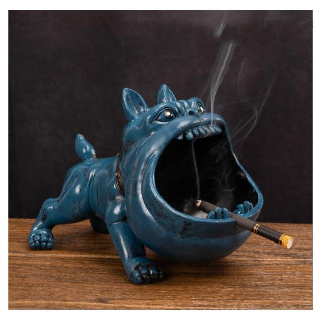 卓上灰皿 灰皿 ドッグ 置物 いぬ 動物置物 タバコ 煙草 アッシュトレイ
