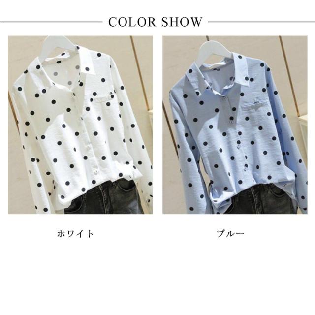 Bristol ドット柄シャツ Lサイズ Bristol ドット柄シャツ Lサイズ