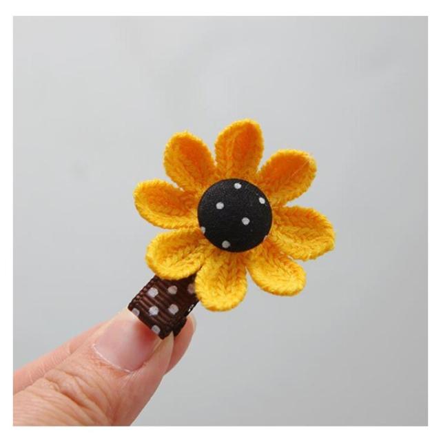 向日葵 ひまわり ヘアゴム ヘアピン ヘアクリップ かわいい 女の子