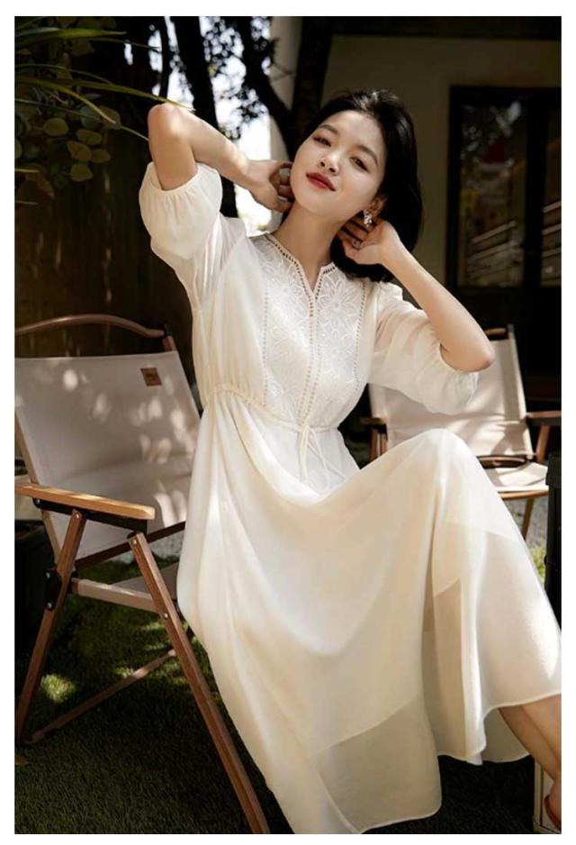刺? ワンピース ロングワンピース Vネック ワンピース 春夏
