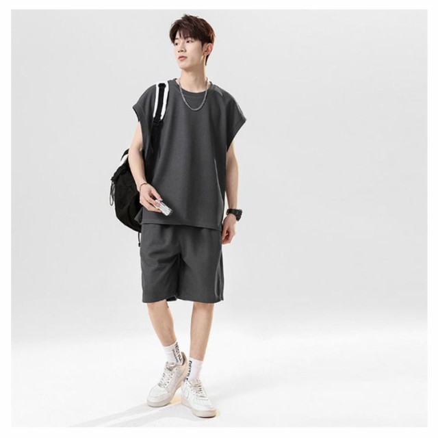 楽天市場】セットアップ メンズ 接触冷感 アイスシルク Tシャツ