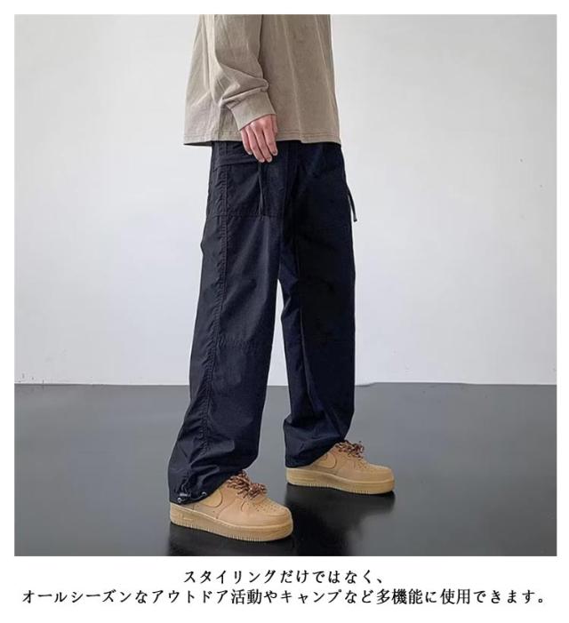 ワイドパンツ ゴルフ カーゴパンツ メンズ パンツ ワークパンツ