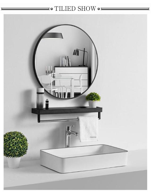 鏡 壁掛け トイレ 丸 洗面所 ミラー ラウンド 幅30cm 高さ30cm 丸い 丸