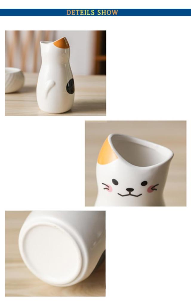 可愛い ねこちゃん 日本酒 ぐい呑み とっくり おちょこセット 3点
