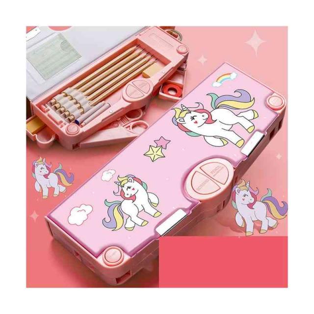 一角獣ペンかわいい超萌えキャラバン収納ケース小学生のデスクトップ 一角獣ペンかわいい超萌えキャラバン収納ケース小学生のデスクトップ