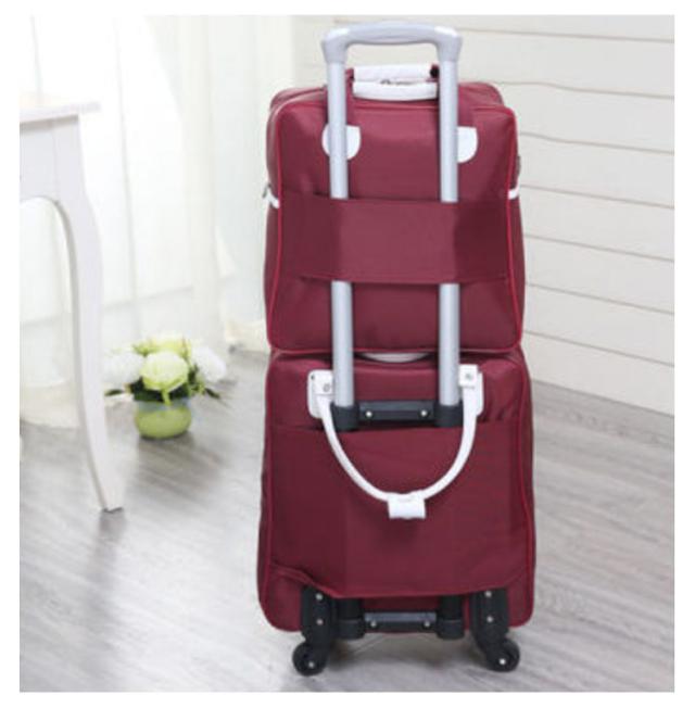 ハナエモリ キャリーバッグ&ボストンバック未使用品 森英恵 赤色 2点セット ハナエモリ キャリーバッグ&ボストンバック未使用品 森英恵 赤色