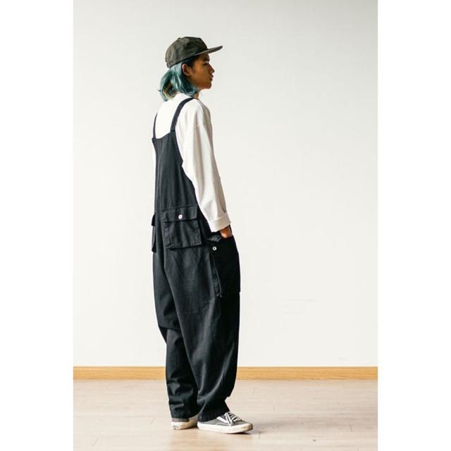 オーバーオール メンズ ゆとり 純色 ロングパンツ オールインワン
