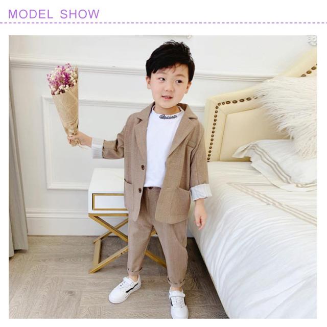 90cm 子供スーツ　フォーマルスーツ　結婚式　卒業式入学式　4点セット