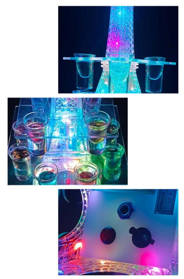 RAKU テキーラ観覧車 LED酒ボトルの表示棚 酒グラススタンド グラス付き LEDランプデザイン 卓上自立型 USB充電式 コー 名入れ対応可能】LED酒グラス棚  酒カップホルダー 酒グラススタンド LEDランプデザイン ギター 卓上自立型 充電式 コードレス 操作簡単 雰囲気作り ... RAKU LED酒グラス棚 酒カップホルダー 酒グラススタンド グラス付き 卓上自立型 USB充電式 コードレス 操作簡単 雰囲気作