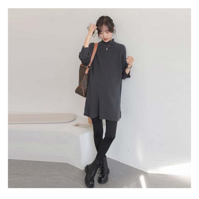 授乳 トップス セーター 妊婦服 着痩せ ドルマンニット