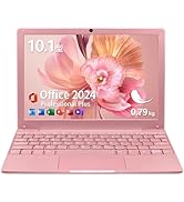 ノートパソコン10.1インチ Office2024付き (Celeron N4000 / 8GB, 128~512GB / 約0.7kg / Webカメラ/Windows 11 /初期設定不要/...