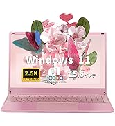 ESBOOK ノートパソコン office搭載 ピンク 15.6型 2.5K（2560*1440）解像度 金属筐体 /8000mAhバッテリー/ Windows11Pro＆MS Office 2...